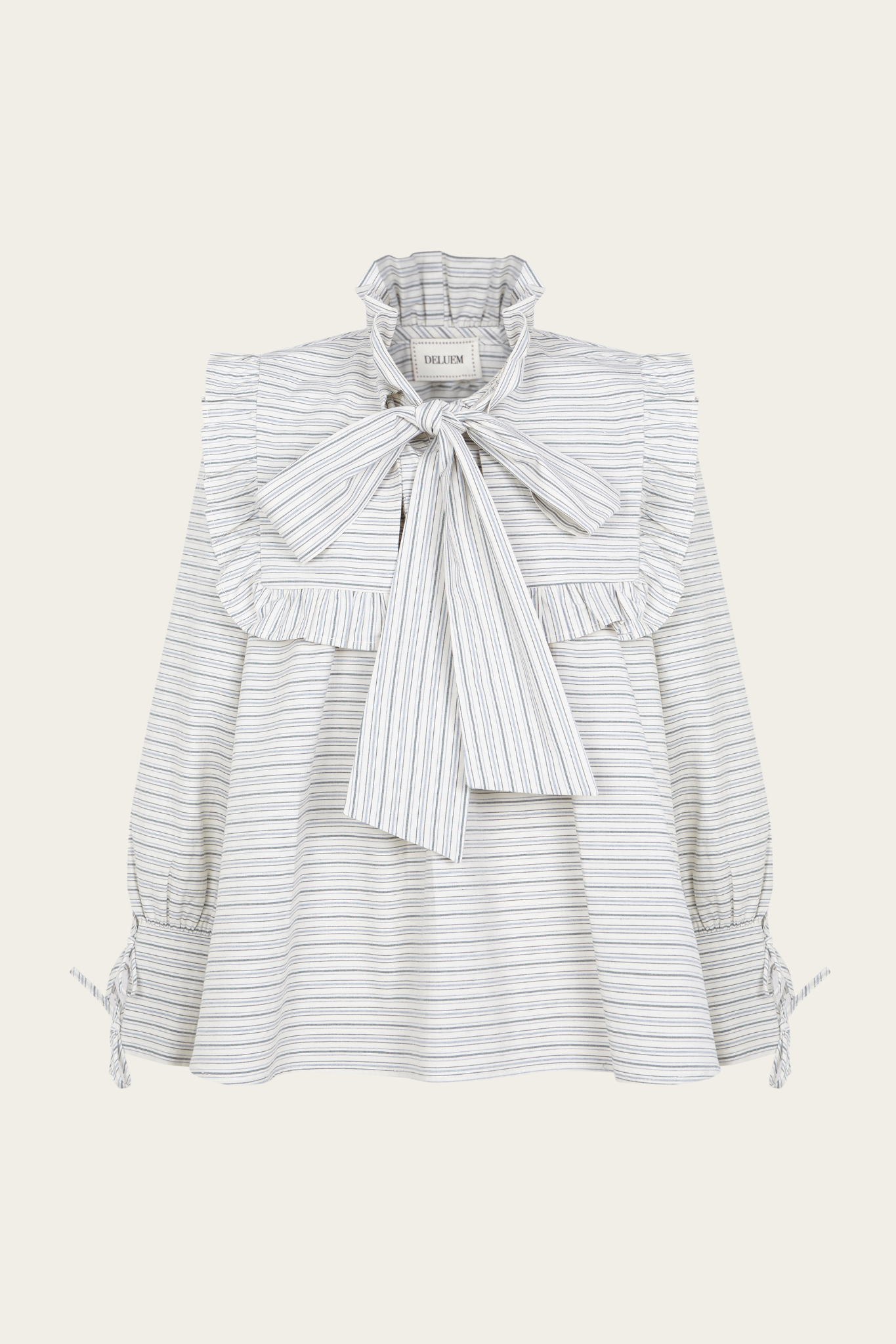 Blusa Charlotte Azul y Gris