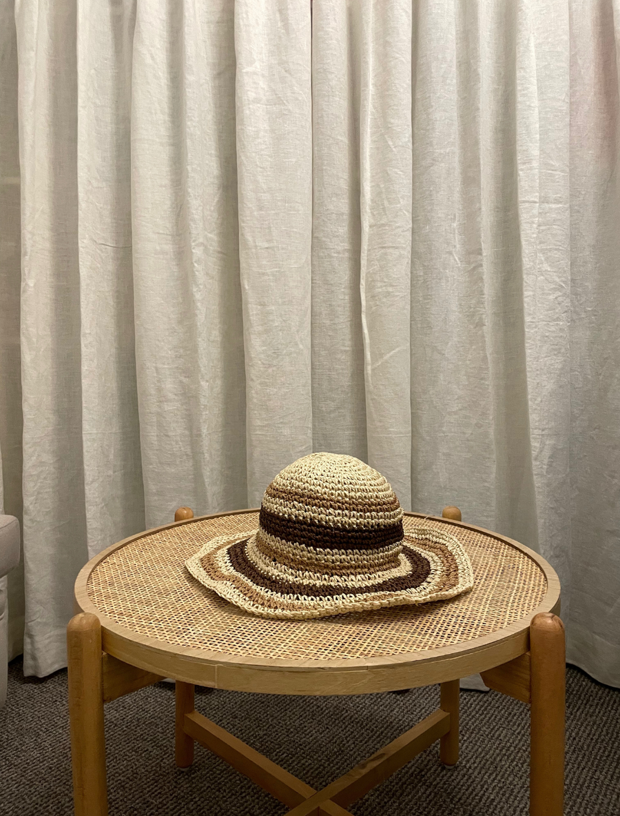 Sombrero Saint-Tropez Tonos Marrones